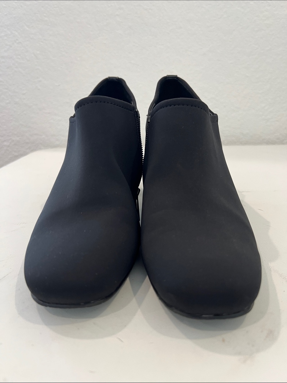 Donald J. Pliner Black Slip-On Ankle Booties